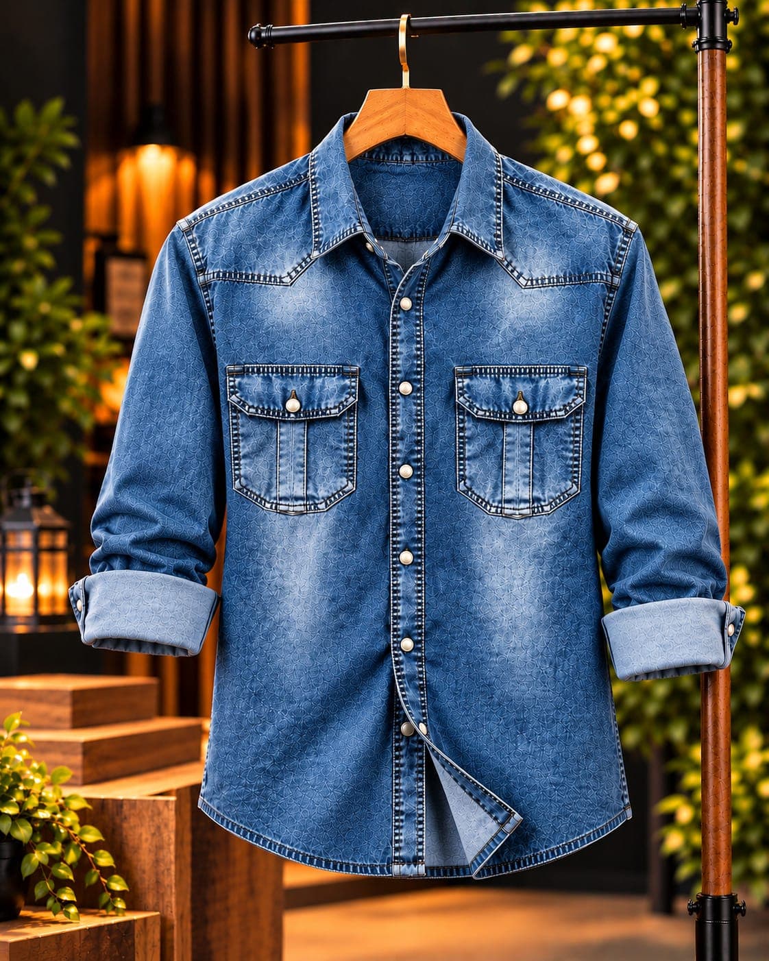 "Premium Trendy Denim Shirt"