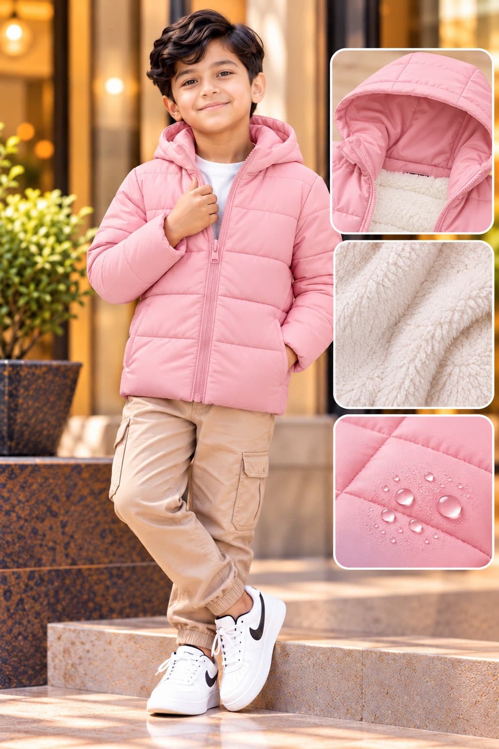 Premium Kids Sherpa Padding Jacket