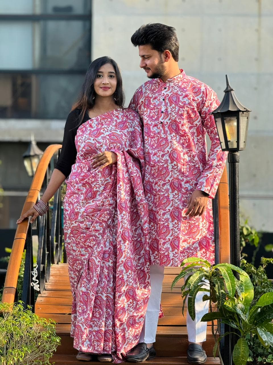 Sharee Panjabi Couple Dress